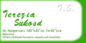 terezia sukosd business card